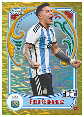 topps Enzo Fernandez Argentina FILETEADO